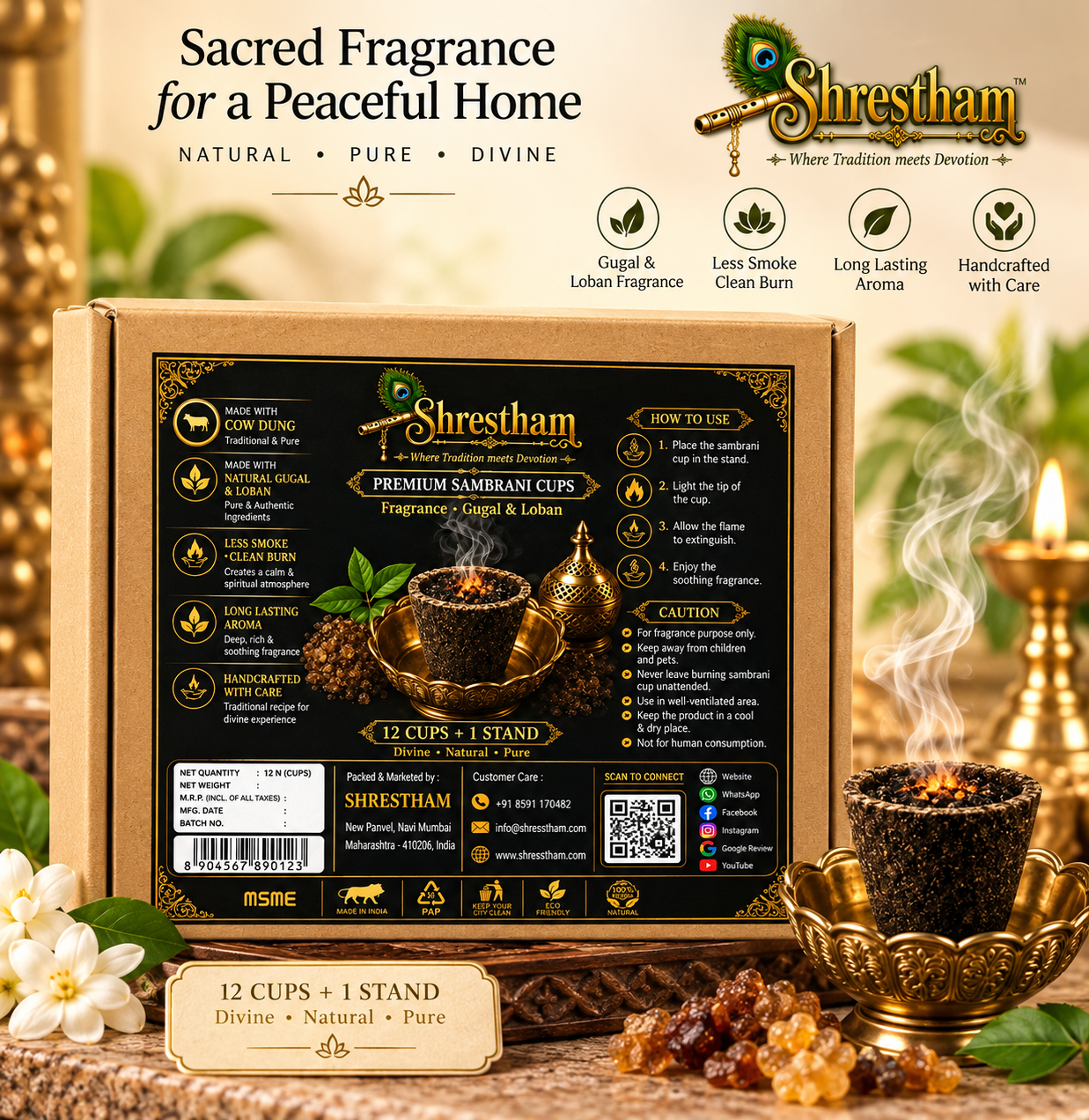 Premium Sambrani Cups